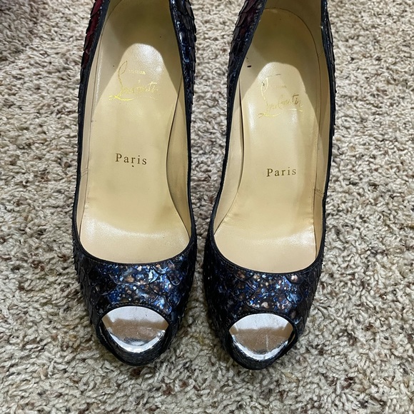 Christian louboutins very prive 120 python 37.5 - Picture 2 of 6